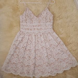 Lulus White Lace Dress